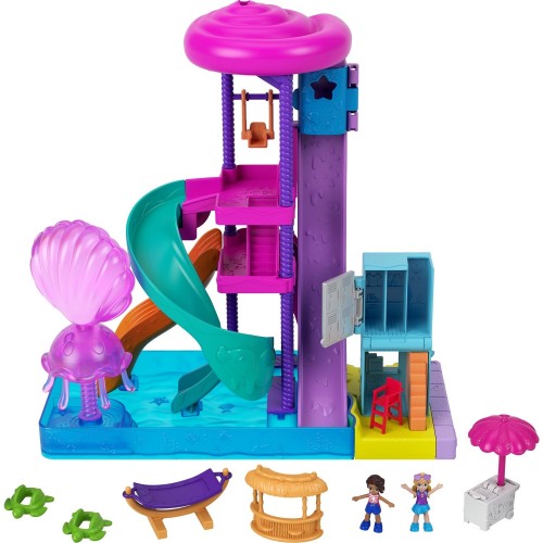 Polly Pocket Pollyville Kaydıraklı Su Parkı GNG65