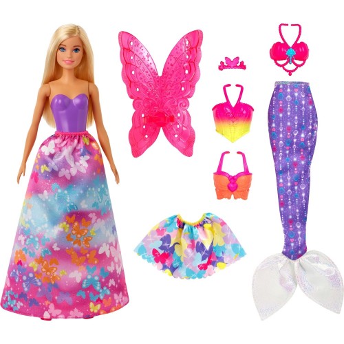 Barbie Dreamtopia Dönüşen Prenses Bebek Oyun Seti GJK40