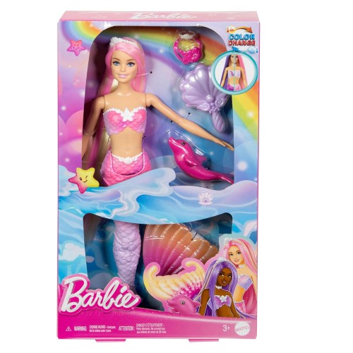 Barbie Renk Değiştiren Deniz Kızı ve Aksesuarları HRP97