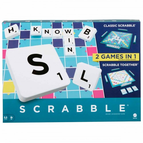 Scrabble Classic 2 si 1 Arada İngilizce HWD43