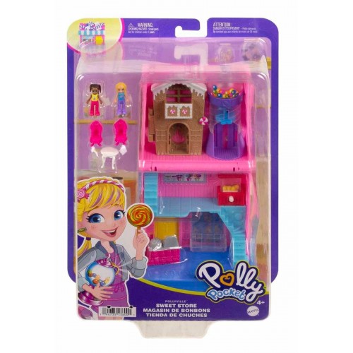 Polly Pocket Pollyville Şeker Dükkanı Oyun Seti HNB03