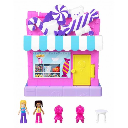 Polly Pocket Pollyville Şeker Dükkanı Oyun Seti HNB03