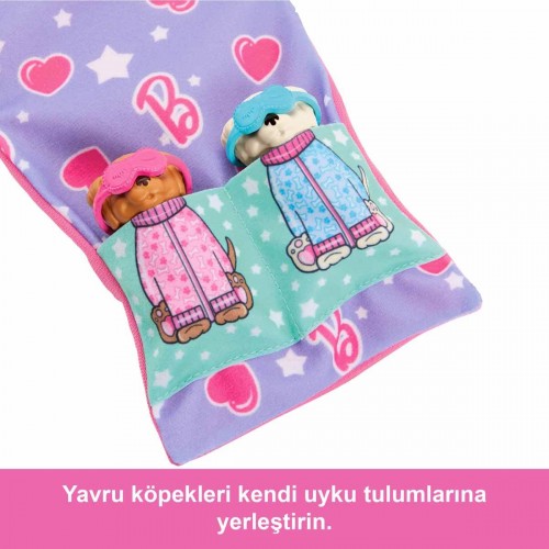 Barbie ve Köpekçikleri Pijama Partisi Oyun Seti HXN01