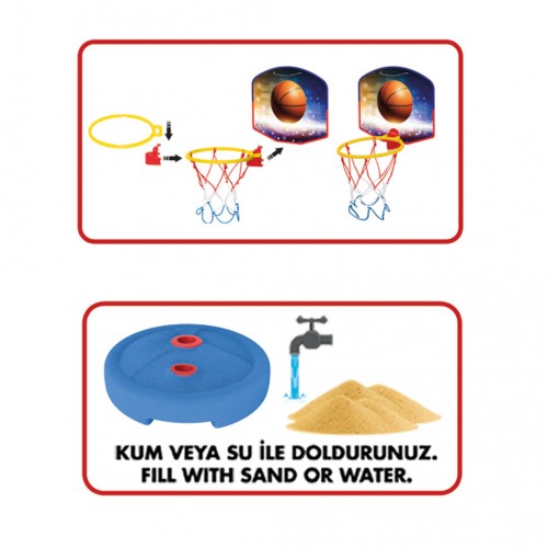 Dede Küçük Ayaklı Basketbol Potası 03650