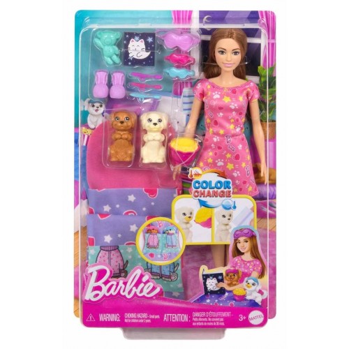 Barbie ve Köpekçikleri Pijama Partisi Oyun Seti HXN01