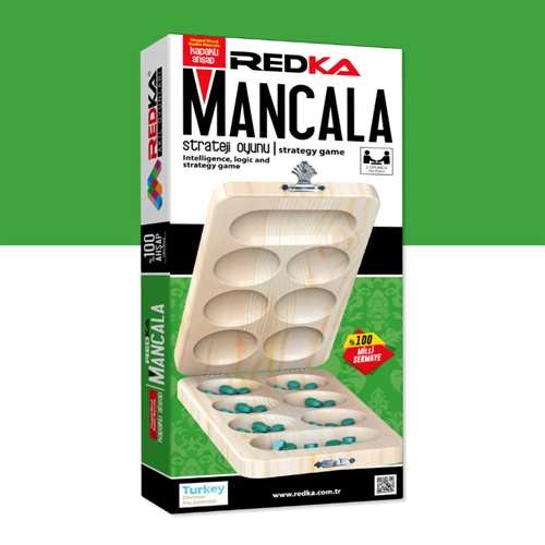 Redka Kapaklı Ahşap Mancala