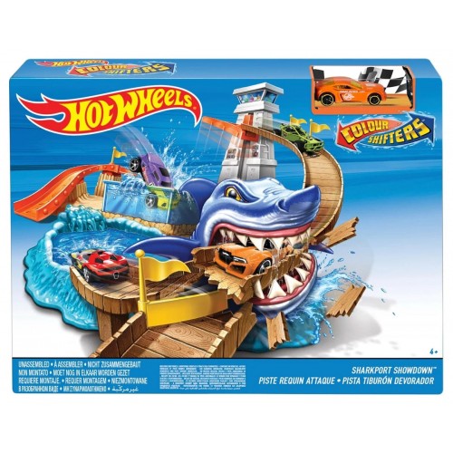 Hot Wheels Renk Değiştıren Araçlar Sharky Yarış Seti BGK04