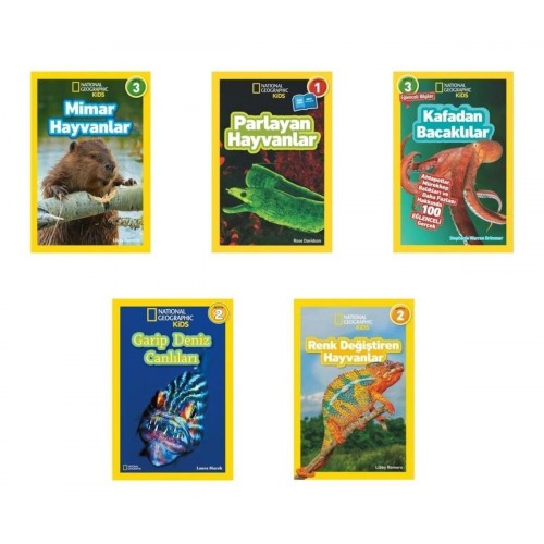 National Geographic Kids Olağanüstü Hayvanlar Seti 5 Kitap