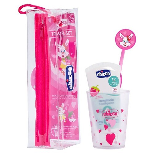 Chicco New Oral Diş Fırçası Seti 36 Ay+ Pembe