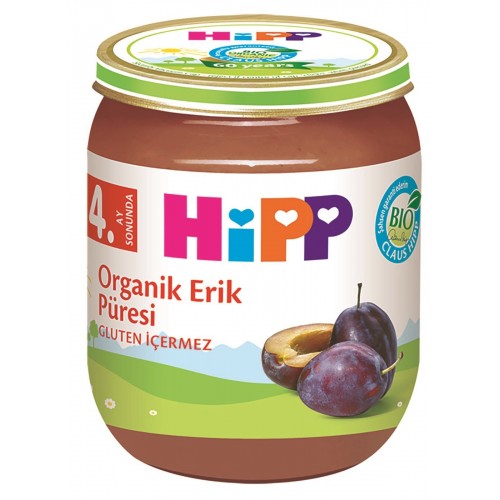 Hipp Organik Erik Püresi Kavanoz Maması 125 gr