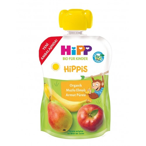 Hipp Organik Muzlu Elmalı Armut Püresi 100 gr