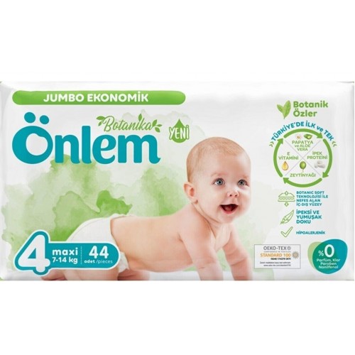 Önlem Botanika Bebek Bezi Jumbo Ekonomik Paket Maxi 4 No 44 lü