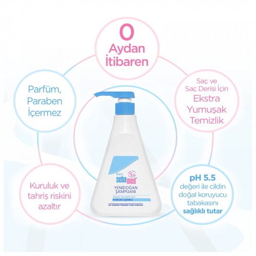 Sebamed Yenidoğan Bebek Şampuanı 500 ml x 2 Adet