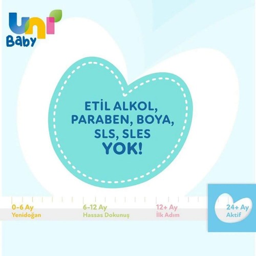 Uni Baby Aktif Sensitive Islak Havlu 3 x 52 li