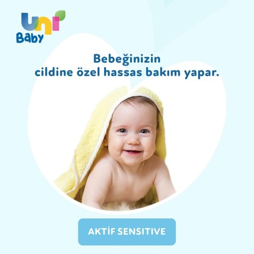 Uni Baby Aktif Sensitive Islak Havlu 3 x 52 li