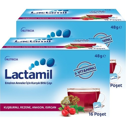 Lactamil Emziren Anneler için Karışık Bitki Çayı 48 gr x 2 Adet