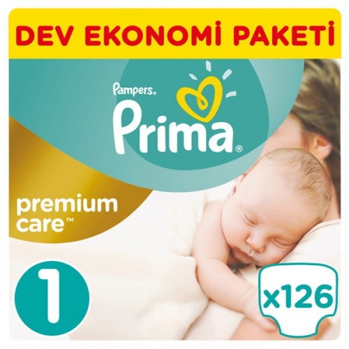 Prima Bebek Bezi Premium Care Yenidoğan 1 Beden 126 adet