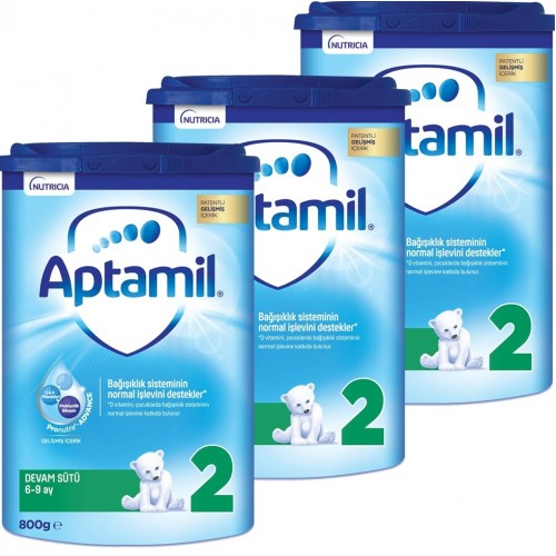 Aptamil 2 Akıllı Kutu Devam Sütü 800 gr x 3 Adet