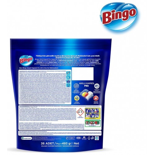 Bingo Akıllı Kapsül Pro Bulaşık Makinesi Deterjanı Tableti 100 lü