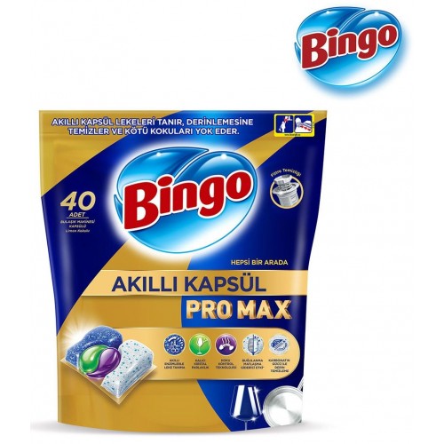 Bingo Akıllı Kapsül Pro Max Bulaşık Makinesi Deterjanı Tableti 80 lı