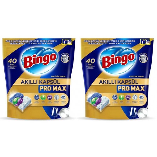 Bingo Akıllı Kapsül Pro Max Bulaşık Makinesi Deterjanı Tableti 80 lı