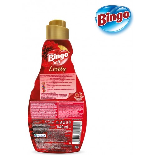 Bingo Soft Konsantre Çamaşır Yumuşatıcısı Lovely 1,44 lt x 4 Adet