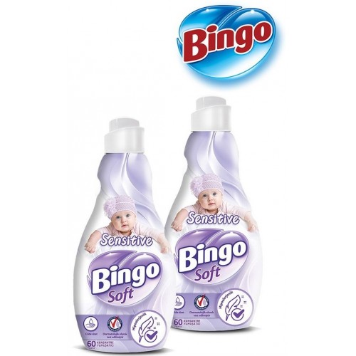 Bingo Soft Konsantre Çamaşır Yumuşatıcısı Sensitive 1440 ml x 2 Adet