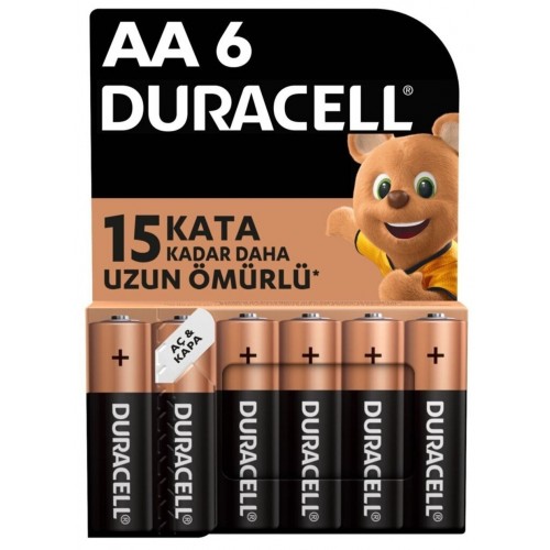 Duracell Alkalin AA Kalem Pil 1,5 V Lr03/mn2400 6 lı Paket