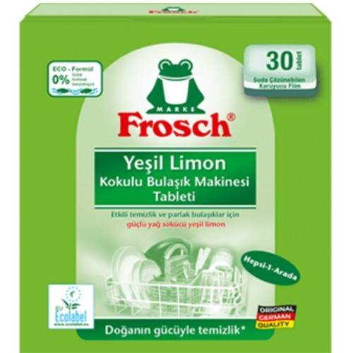 Frosch Yeşil Limonlu Bulaşık Deterjanı Tablet 30 lu