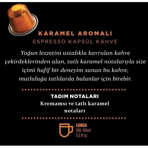 Kahve Dünyası Karamel Aromalı Kapsül Kahve 10 lu