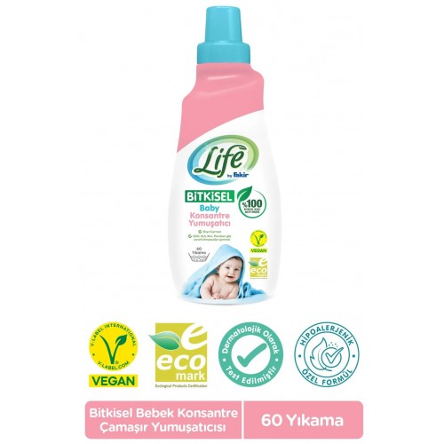 Life By Fakir Bitkisel Konsantre Bebek Çamaşır Yumuşatıcısı 1500 ml