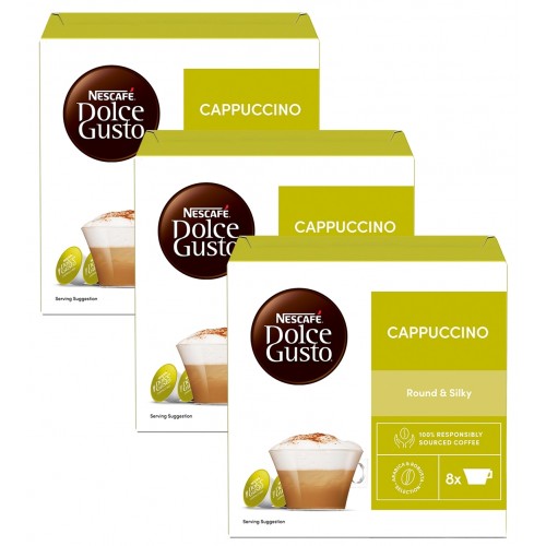 Nescafe Dolce Gusto Coffee Cappuccino 16 Kapsül x 3 Adet