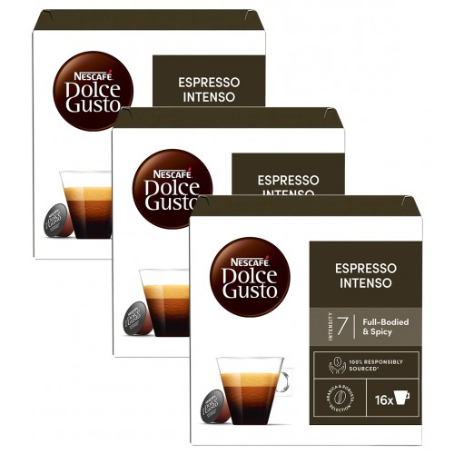 Nescafe Dolce Gusto Coffee Espresso Intenso 16 Kapsül x 3 Adet