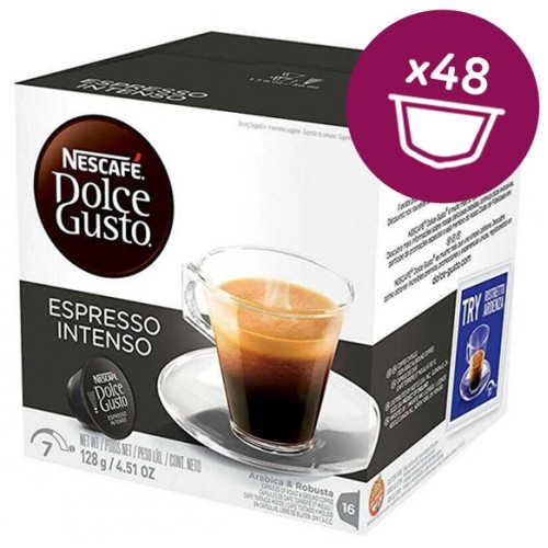 Nescafe Dolce Gusto Coffee Espresso Intenso 16 Kapsül x 3 Adet