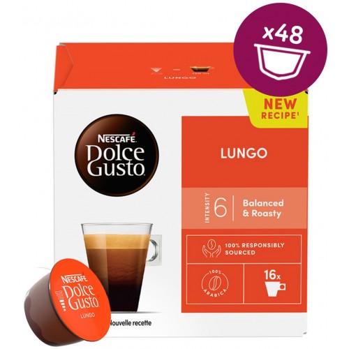 Nescafe Dolce Gusto Coffee Lungo 16 Kapsül x 3 Adet