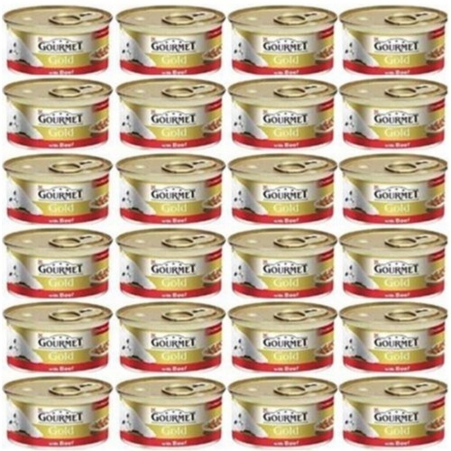 Purina Gourmet Gold Sığır Etli Kedi Konservesi 85 gr x 24 Adet