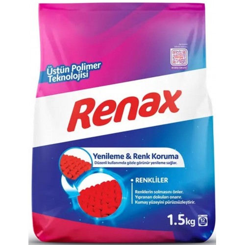 Renax Çamaşır Makinesi Deterjanı Renkliler 1,5 kg