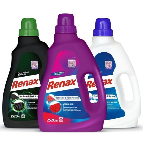 Renax Sıvı Çamaşır Deterjanı 2520 ml 3 lü Paket