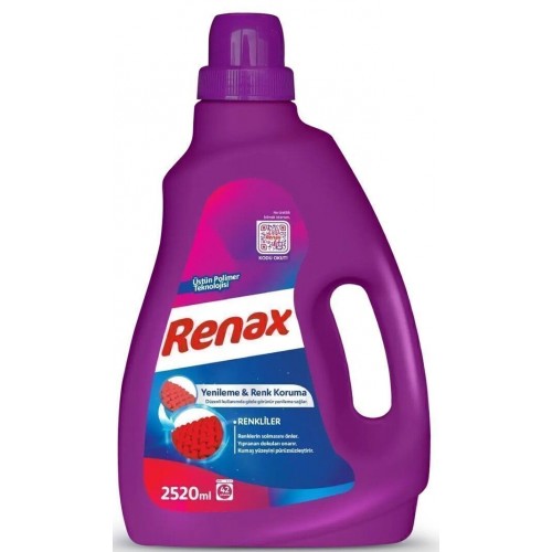 Renax Sıvı Çamaşır Deterjanı Renkliler 2520 ml