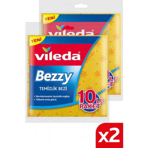 Vileda Bezzy Temizlik Bezi 10 lu x 2 Adet