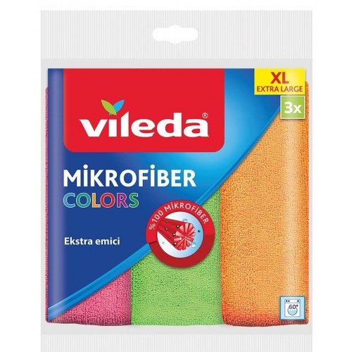 Vileda Mikrofiber Colors 3 lü