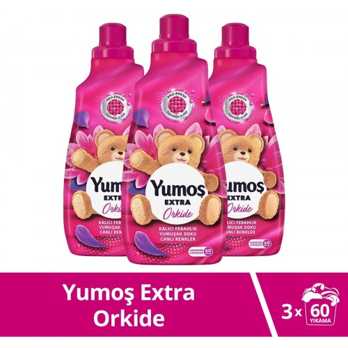 Yumoş Extra Konsantre Yumuşatıcı Yabani Orkide 1440 x 3 Adet