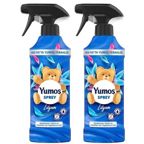 Yumoş Sprey Yıkaması Zor Eşyalar Için Lilyum 450 ml x 2 Adet