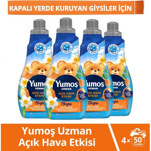 Yumoş Uzman Açık Hava Etkisi Konsantre Yumuşatıcı 1200 ml x 4 Adet