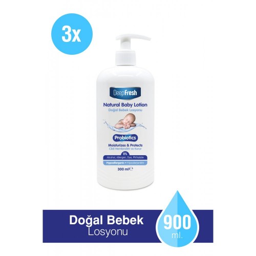 Deep Fresh Probiyotik Bebek Losyonu 300 ml x 3 Adet