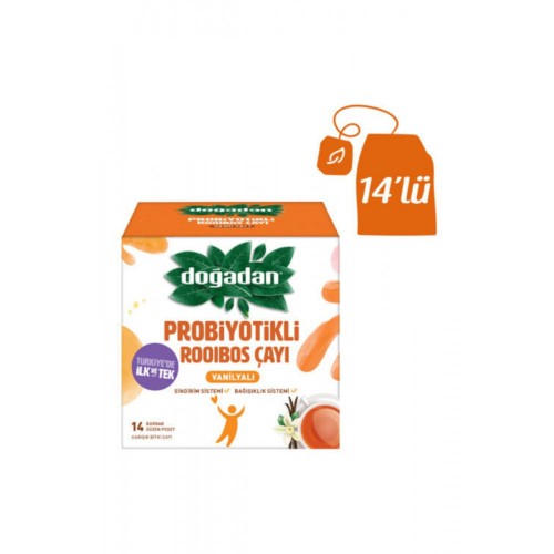 Doğadan Rooibos Vanilyalı Probiyotikli Poşet Çay 14 lü