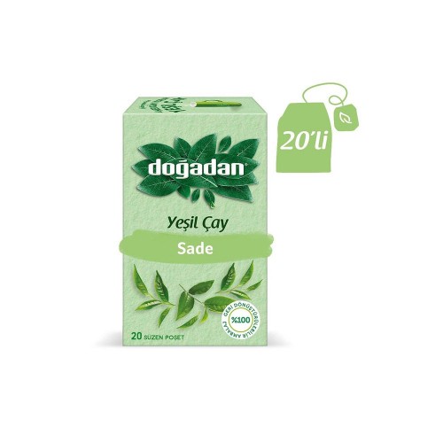 Doğadan Yeşil Çay Sade 20 li