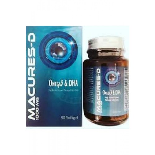 Macufer Macures-D 1000 Mg Omega 3 & Dha 30 Softgel