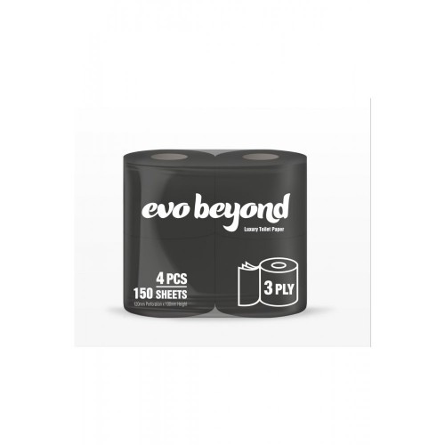 Only Evo Beyond Siyah Tuvalet Kağıdı Rulo 4 lü