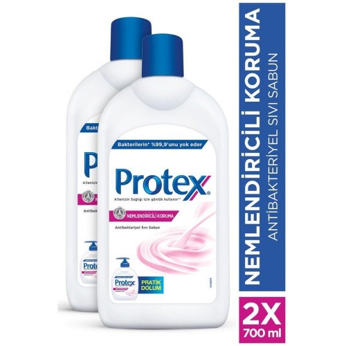 Protex Nemlendiricili Koruma Antibakteriyel Sıvı Sabun 700 ml x2 Adet